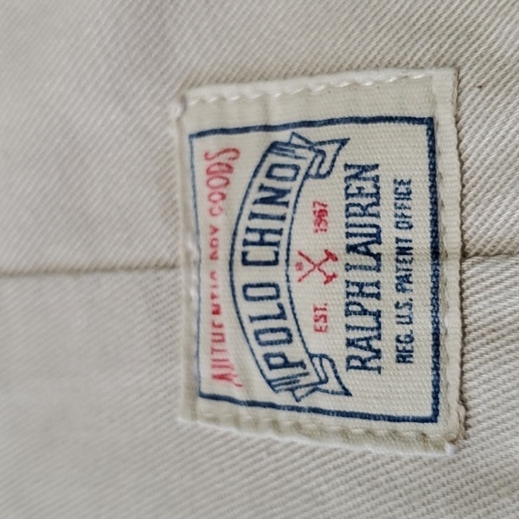 POLO BY RALPH‎ LAUREN,  Mens khaki slacks. 36" X 32".very good used condition. - Picture 5 of 11